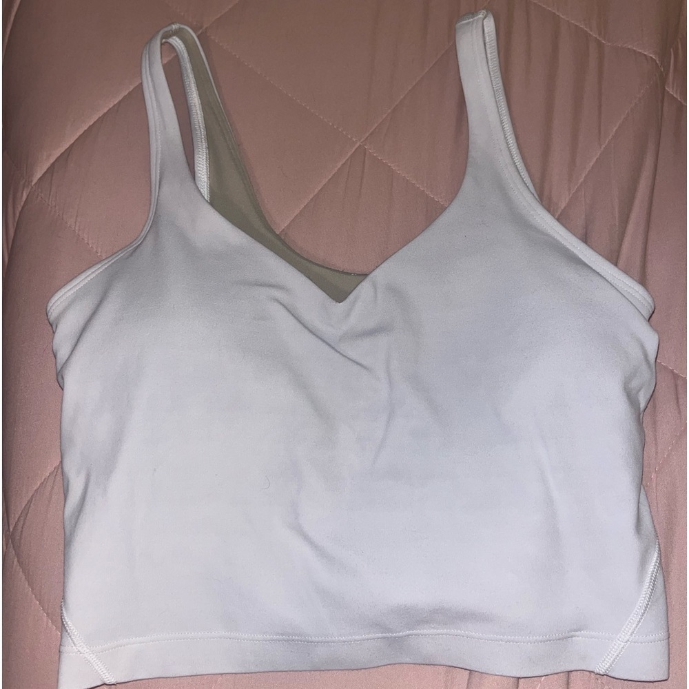 White LuluLemon Align Tank size 4